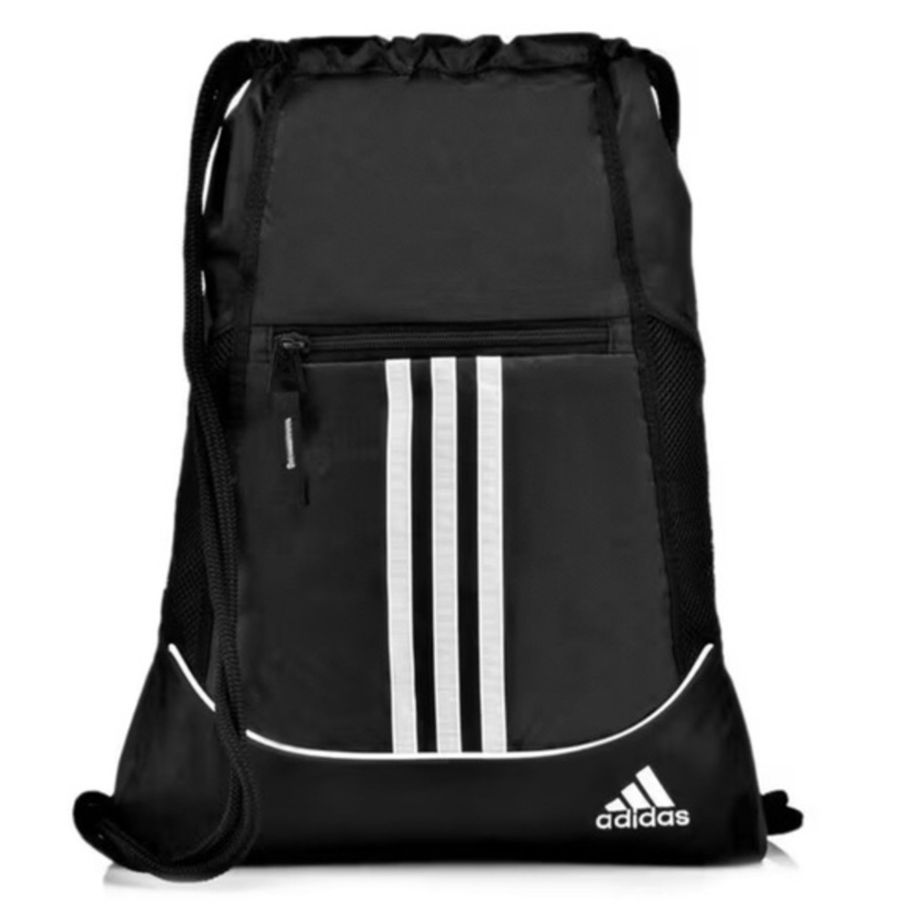 NWT Black Adidas Alliance II Sackpack Drawstring Bag